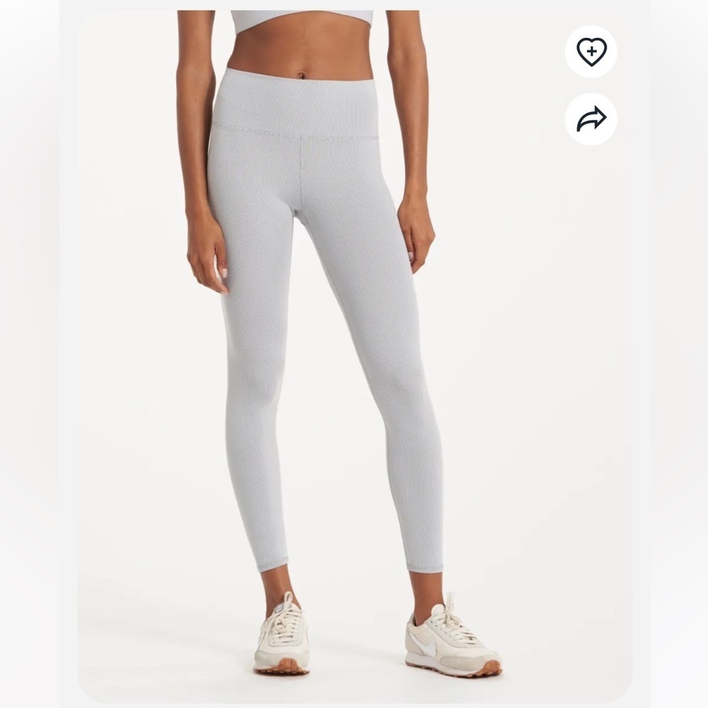 Vuori Lux Rib Studio Legging pale gray XS